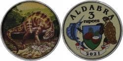 Seychelles, 3 rupees, 2021, Aldabra, Steel,