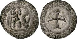 Duchy of Brittany, François II, Blanc à la targe, 1484-1488, Rennes, Billon