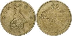Zimbabwe, 2 Dollars, 1997