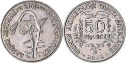 Coin, West African States, 50 Francs, 2002