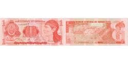 Banknote, Honduras, 1 Lempira, 1996, 1996-12-12, KM:79a, UNC(65-70)