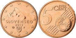 Slovakia, 5 Euro Cent, 2013, Kremnica, BU, , Copper Plated Steel, KM:97