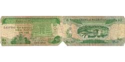 Banknote, Mauritius, 10 Rupees, KM:35a, F(12-15)