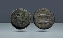 IBERIA, Beuibum-Salacia. c. 2nd-1st century BC, AE 26mm. From the Italo Vecchi Collection. Ex Roma Numismatics Ltd., Auction ...