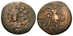 PONTOS, Amisos. AE21. 105-90 or 90-85 BC. Aegis & Nike advancing to right