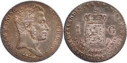 1 gulden Nederlands Indië 1839 Pr