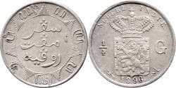 1/4 gulden Nederlands Indië 1896
