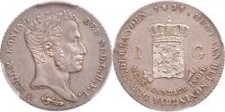 1 gulden Nederlands Indië 1839 PCGS AU 58
