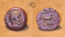 GRECO-BAKTRIAN KINGDOM. Euthydemos I 'Theos Megas'. AE Bronze. circa 215-206 BC. Aï Khanoum or Baktra.