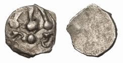 HUNNIC TRIBES, Sind. AR Damma, circa 600-700. with two characters in Brahmi