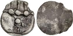 HUNNIC TRIBES, Sind. AR Damma circa 600-700. with two Brahmi characters "HA PI"