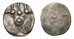 HUNNIC TRIBES, Sind. AR Double Damma circa 600-700. with one Brahmi character "HA" only