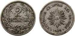 Uruguay Oriental Republic 1909 A 2 Centésimos