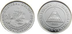 Nicaragua Republic 1989 10000 Cordobas Discovery of Nicaragua