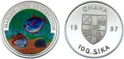 Ghana 1997 100 Sika Marine Life Protection, coloured