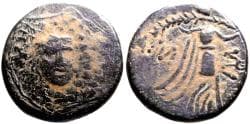 Pontos, Amisos AE21 Aegis with facing head of Gorgon at center