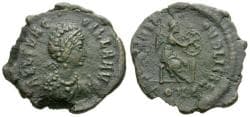 Aelia Flaccilla (AD 383-386) Æ4 / Victory