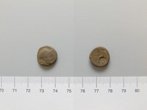 Coin of Antiochus I Soter, Seleucid King, from Antioch, Yale University Art Gallery, inv. 1938.6000.2781