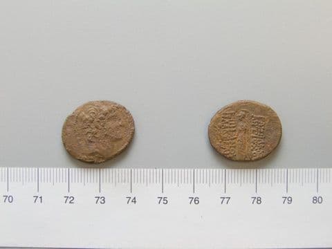 Coin of Antiochus XI, from Antioch, Yale University Art Gallery, inv. 1938.6000.2681