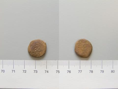 Coin of Antiochus XII, King of Syria, from Damascus, Yale University Art Gallery, inv. 1938.6000.1372