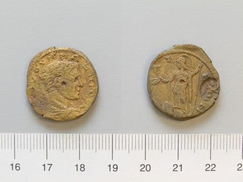 Coin of C. Julius Verus Maximus, from Nicaea, Yale University Art Gallery, inv. 1938.6000.1615