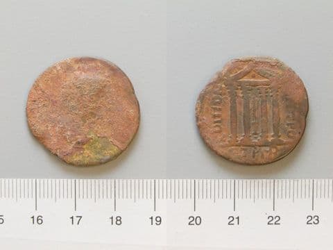 Coin of Geta Lucius Septimius, Emperor of Rome, from Neocaesareia, Yale University Art Gallery, inv. 1938.6000.1249