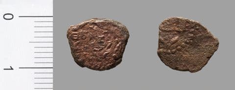 Coin of John Hyrcanus, from Jerusalem, Yale University Art Gallery, inv. 1938.6000.1873