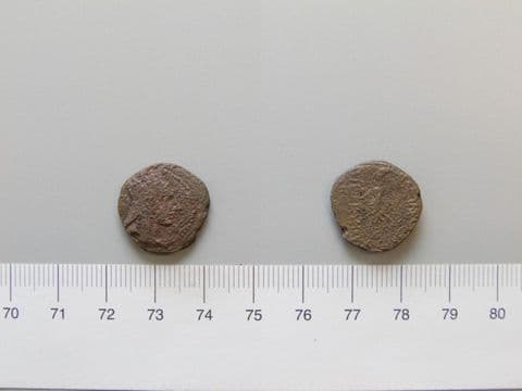 Coin of Tigranes I, from Antioch, Yale University Art Gallery, inv. 1938.6000.2684