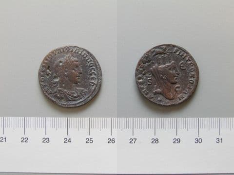 Dupondius of Philip II, from Antioch, Yale University Art Gallery, inv. 1938.6000.869