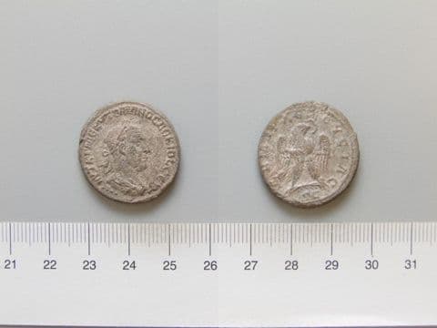 Tetradrachm of Herennia Etruscilla, wife of Trajan Decius, Emperor, from Antioch, Yale University Art Gallery, inv. 1938.6000.2441