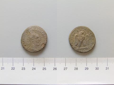 Tetradrachm of Trajan Decius, Emperor of Rome, from Antioch, Yale University Art Gallery, inv. 1938.6000.2330