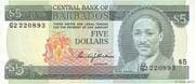 5 Dollars 5 BBD = JPY 395
