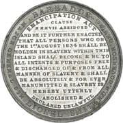 Medal - William IV (Slavery Abolition Act; White Metal) - Barbados