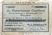 100 000 Mark (Joh. C. Tecklenborg) - Cities of Bremerhaven, Lehe and Geestemünde