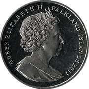 1 Crown - Elizabeth II (Royal Wedding) - Falkland Islands