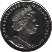 1 Crown - Elizabeth II (Race for the South Pole) - Falkland Islands