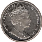 1 Crown - Elizabeth II (House of Windsor - King Edward VIII) - Falkland Islands