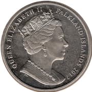 1 Crown - Elizabeth II (House of Windsor - Queen Elizabeth II) - Falkland Islands