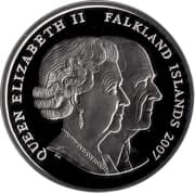 1 Crown - Elizabeth II (Buckingham Palace; Silver Proof Issue) - Falkland Islands