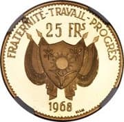 25 Francs 25 XOF = JPY 7.01