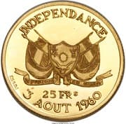 25 Francs 25 XOF = JPY 7.03