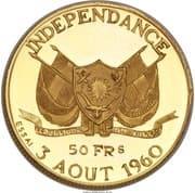 50 Francs 50 XOF = JPY 14