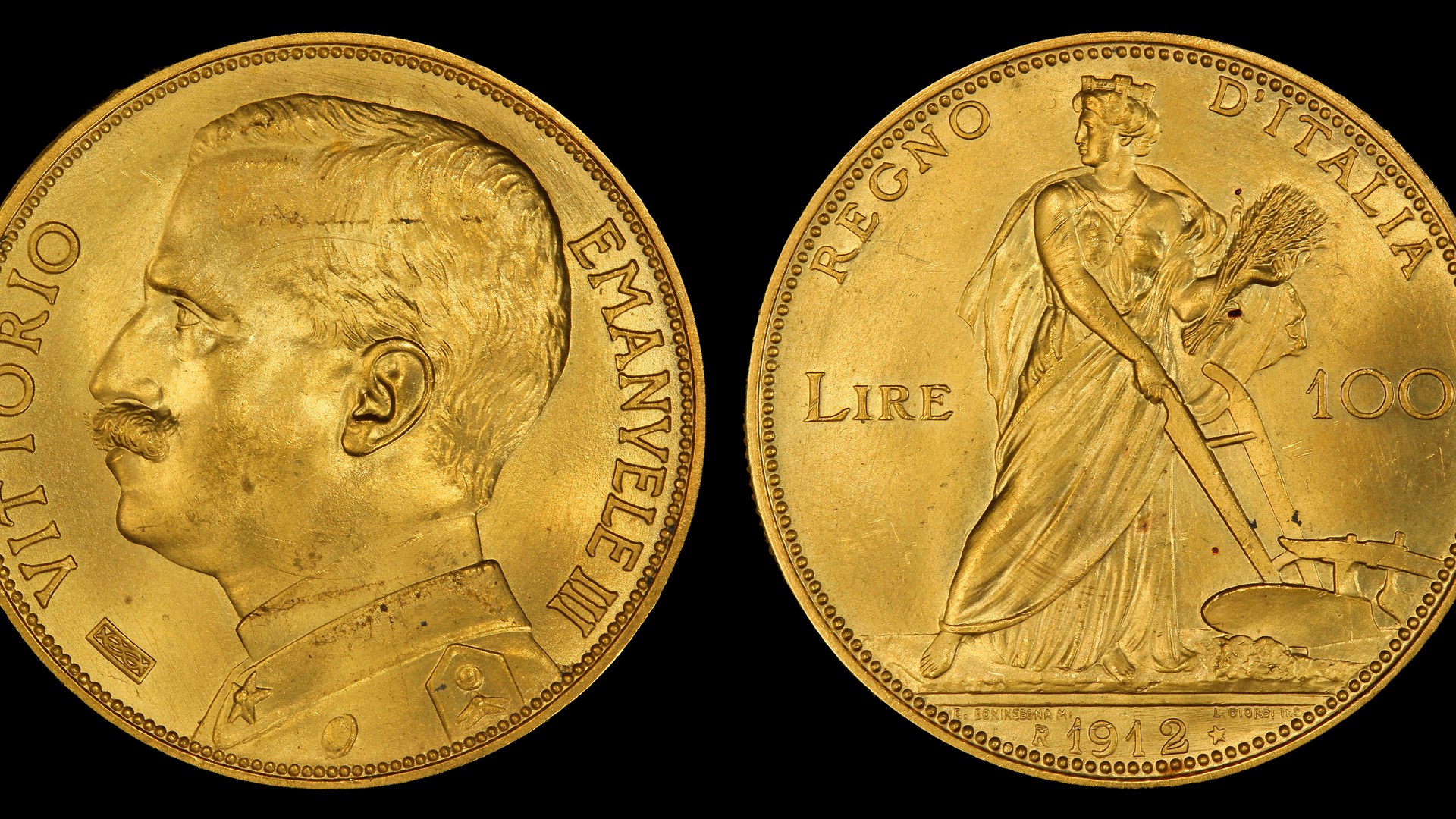 イタリア王国の1912年100リラ金貨：その歴史と価値