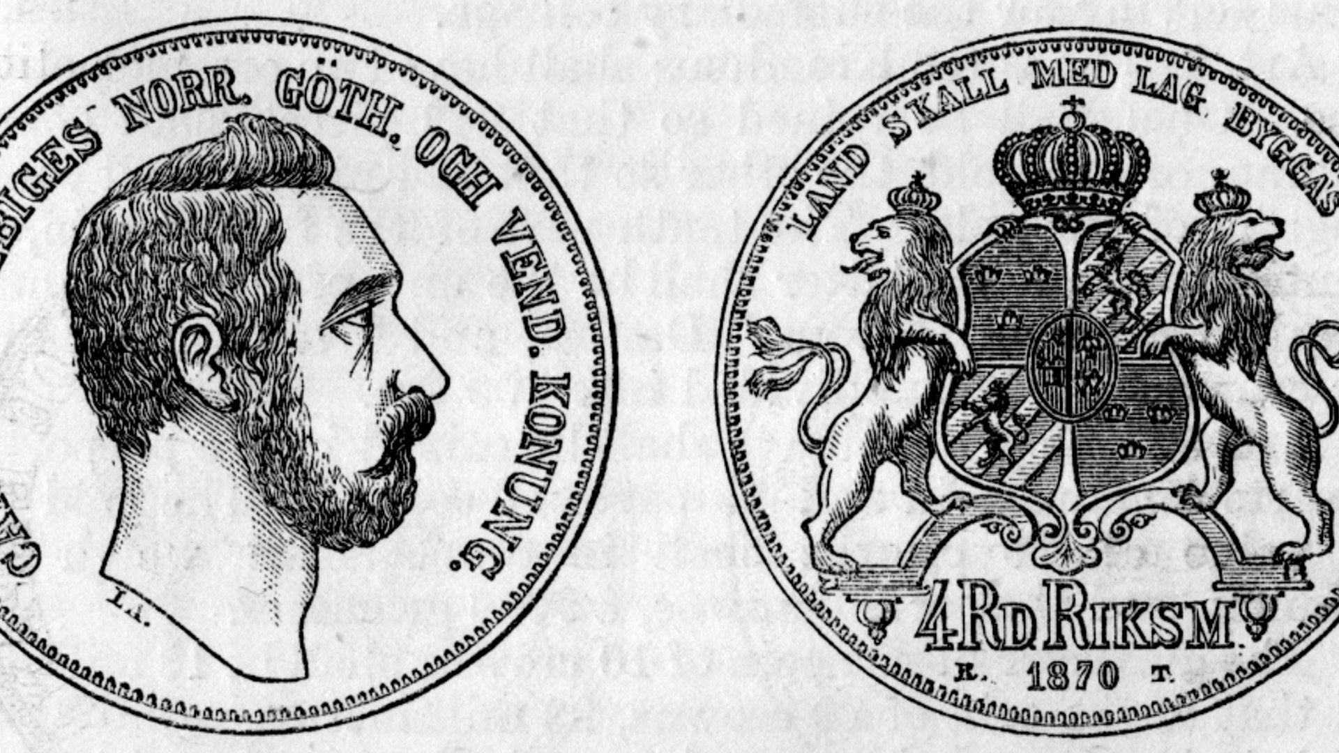 スウェーデン グスタフ3世 リクスダーレル 1776年銀貨|北欧貴金属コインの傑作